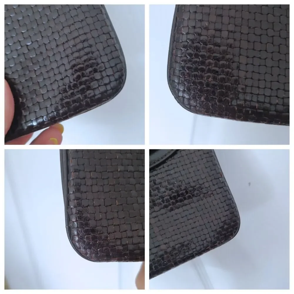 Balmain vintage 70s 80s woven leather chain strap EUC